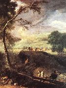 RICCI, Marco Landscape with River and Figures (detail) china oil painting artist